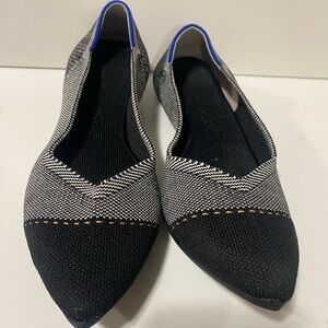 Stylish Black and Blue Women's Flats